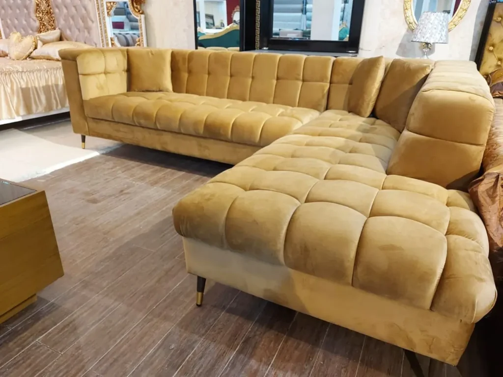 Sofa Sectional With Velvet Hues (FH-1597)